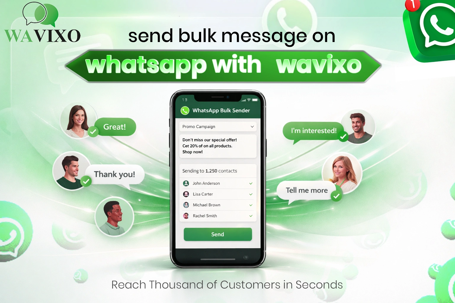 Send Bulk Message on WhatsApp